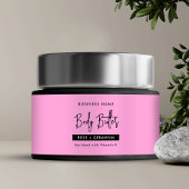 Trendy Blush Roze Body Lotion Cosmetische Jar Labe Waterfles Etiket
