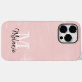 Trendy Blush Roze Waterverf | Case-Mate iPhone Case (Achterkant (horizontaal))
