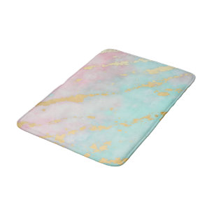 Trendy Blush Roze Zachte Mint Goud Luxe Collectie Badmat