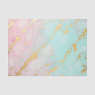 Trendy Blush Roze Zachte Mint Goud Luxe Collectie Tissuepapier