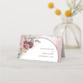 Trendy boho boogblush bordeaux bloemengoud (Achterkant)