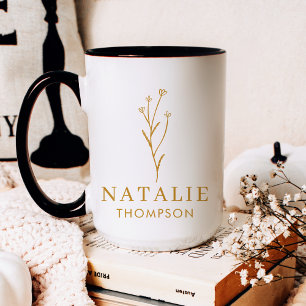 Trendy Boho chique minimalistische maatmosterd gee Koffiemok