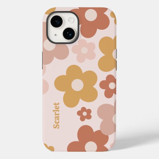 Trendy Boho Daisies Case-Mate iPhone Case (Achterkant)