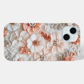Trendy Boho Haakpastel Bloemen Patroon Case-Mate iPhone Case (Achterkant (horizontaal))