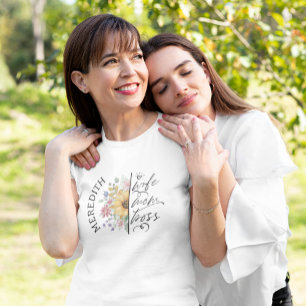 Trendy Boho Sunflower Wife Ma Boss Fit T-Shirt