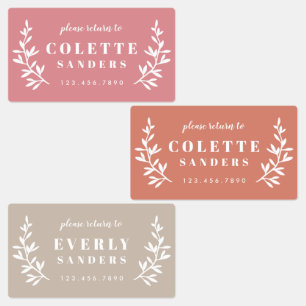 Trendy Boho Trio Waterdichte Naam Labels