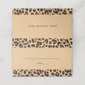 Trendy Bold Bruin en Beige Leopard Print Patroon (Buitenkant ongevouwen)