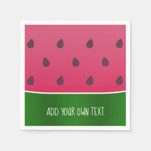 Trendy Bold Custom Watermelon Servet