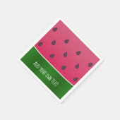 Trendy Bold Custom Watermelon Servet (Hoek)