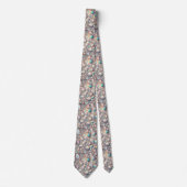 Trendy & Bold | Opal Luipaardprint Herenzijden Kra Stropdas (Voorkant)