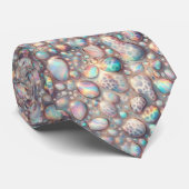 Trendy & Bold | Opal Luipaardprint Herenzijden Kra Stropdas (Opgerold)