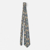 Trendy & Bold | Opal Luipaardprint Herenzijden Kra Stropdas (Achterkant)