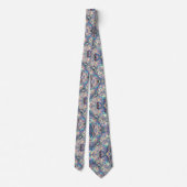 Trendy & Bold | Opal Luipaardprint Herenzijden Kra Stropdas (Achterkant)