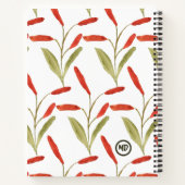 Trendy Bold Pattern schrijft op Aangepast Notitieboek (Achterkant)