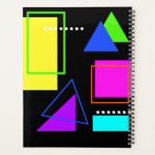 TRENDY BOLD RETRO 80s GRAPHIC  DESIGN NEON Planner (Achterkant)