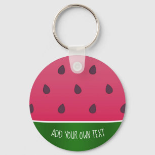 Trendy Bold Watermelon Graphic Sleutelhanger