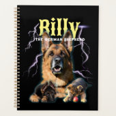 Trendy Bootleg Gepersonaliseerde Hond Foto 90s Planner (Voorkant)