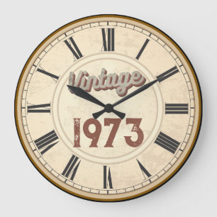 TRENDY BORN  1973 ROMAN NUMERALS GROTE KLOK