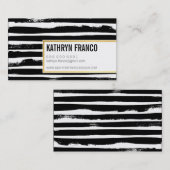 TRENDY BORSTEL STREEK vet schattig geschilderd zwa Visitekaartje (Voorkant / Achterkant)