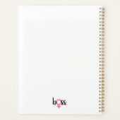 Trendy Boss Lady Moderne Typografie Planner (Achterkant)