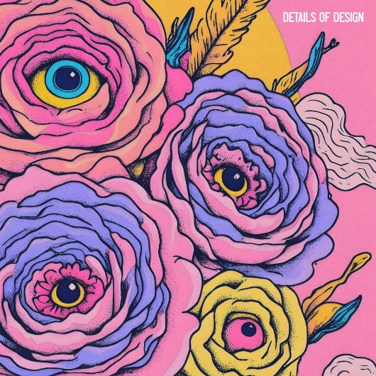 Trendy Botanical Flower Wall Art Poster