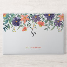 Trendy Botanisch Foliage Patroon Monogrammed Decal