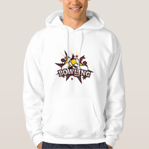 Trendy Bowling Strike Graphic Hoodie