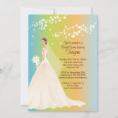 Trendy Bride Pastel Vrijgezellenfeest Invite Kaart (Voorkant)