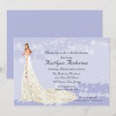 Trendy Bride Vrijgezellenfeest Lavender Invitation Kaart (Voorkant / Achterkant)