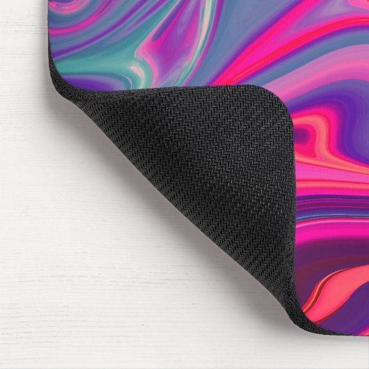 Trendy Bright Blauw Roze Groen Abstract Patroon Muismat (Hoek)