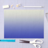 Trendy Bright Blue tot White Ombre gradiënt Tissuepapier (Craft)