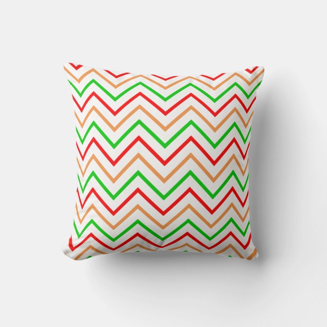 Trendy Bright Chevron Pattern Kussen (Voorkant)
