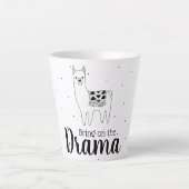Trendy Bring on the Drama Llama Latte Mok (Voorkant)