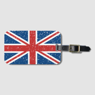 Trendy Britse vlag Bagagelabel