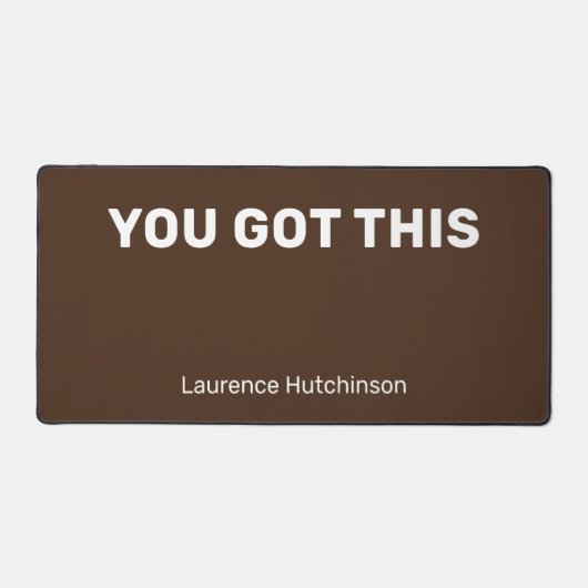 Trendy Brown, deze minimalist heet je Bureaumat (Voorkant)