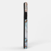 Trendy Brown en Light Blue Marble Case-Mate iPhone Case (Achterkant/rechts)