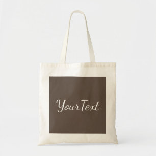 Trendy Brown Handwrite tekstbudget stijlvol Tote Bag