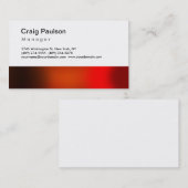 Trendy Brown Red Oranje Manager Visitekaartje (Voorkant / Achterkant)