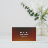 Trendy Browny Red Grey Stylish Visitekaartje (Staand voorkant)