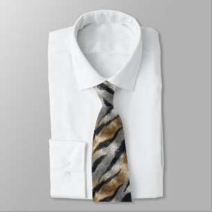 Trendy Bruidsjonker Cadeau Tijger Vel Halsdoek Stropdas
