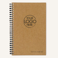 Trendy Bruin Gegolfd Karton Modern Logo
