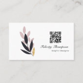 Trendy Brush Strokes Collage Visitekaartje (Voorkant)