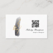 Trendy Brush Strokes Collage Visitekaartje (Voorkant)