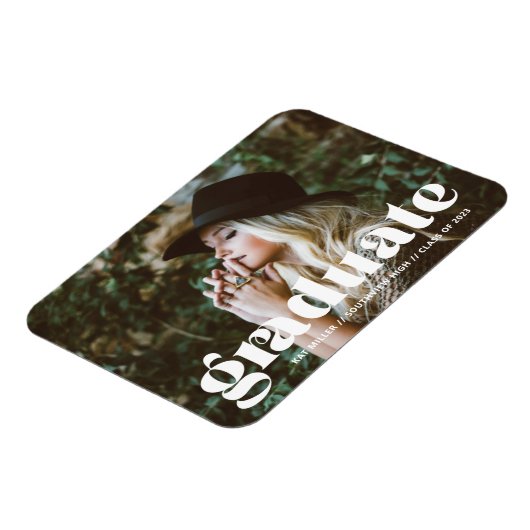 Trendy Bubble Afstuderen Flexible Photo Magnet Magneet (Linkerzijde)