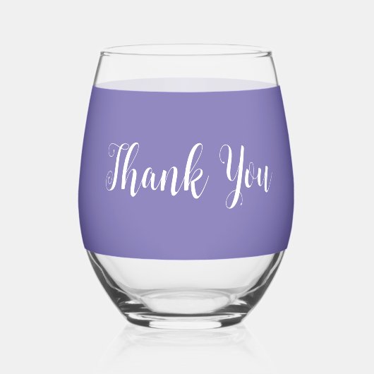 Trendy Bulk Dank u Thema Custom Wijnglas Zonder Voet (Voorkant)