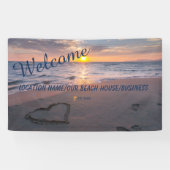Trendy Business Personal Ocean Sunset Banner (Horizontaal)