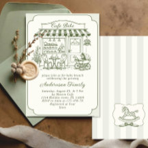 Trendy Cafe Bebe Franse Koffiebar Baby Shower