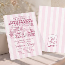 Trendy Café Bebe Franse Koffiezaak Baby Shower