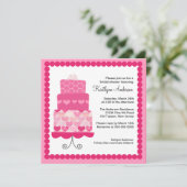 Trendy Cake Bridal Shower Kaart (Staand voorkant)