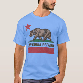 Trendy California Republic Beer Flag Premi T-shirt